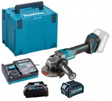 Makita GA005GD101 40V MAX XGT 125mm Brushless Angle Grinder With Slide Switch, 1x 2.5Ah Battery, Charger & Adaptor (for  £359.95